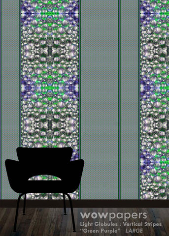 Green Purple Stripes