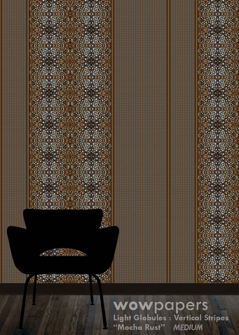 Mocha Rust Stripes