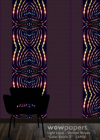 Color Swirls 3 Stripes