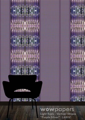 Purple Silver Stripes