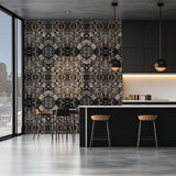 Black Gold Designer Wallpaper