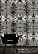 large scale abstract geometric black and white wallpaper 