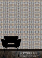 Light Blue Taupe Modern Wallpaper