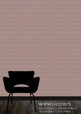 Fucsia Blue Modern Wallpaper