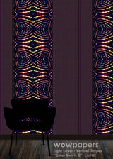 Color Swirls 2 Striped Wallpaper