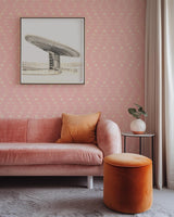 Light Scratches | Geometric Pink Wallcovering Mural