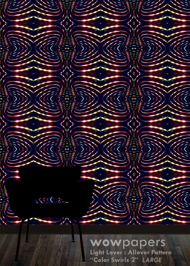 Color Swirls 2 Modern Wallpaper