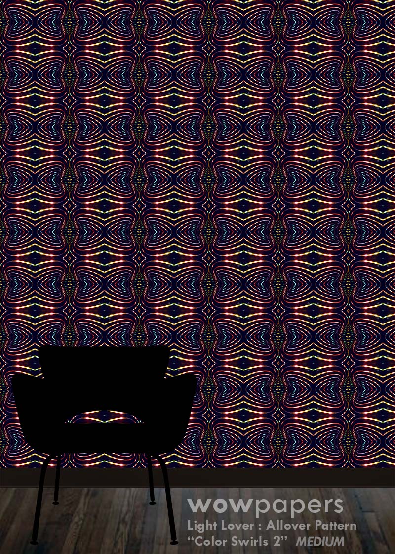 Color Swirls 2 Modern Wallpaper