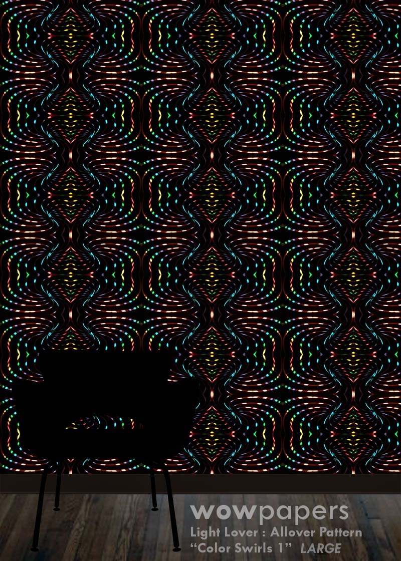 Color Swirls 1 Modern Wallpaper