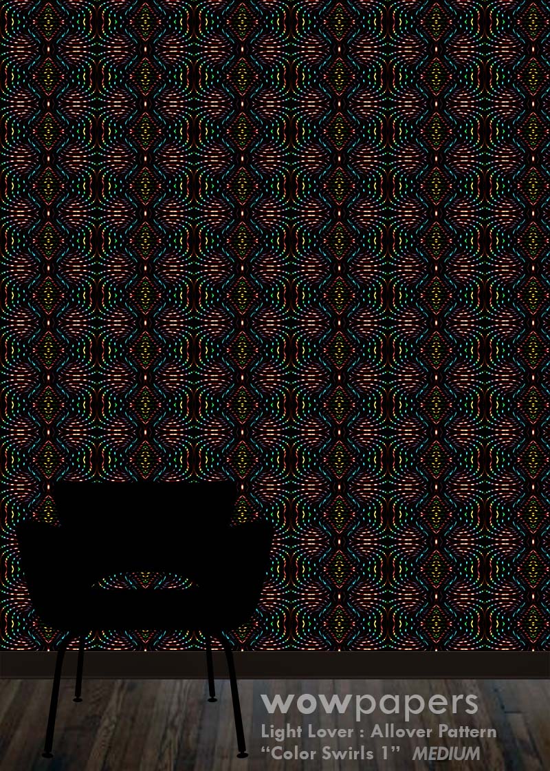 Color Swirls 1 Modern Wallpaper
