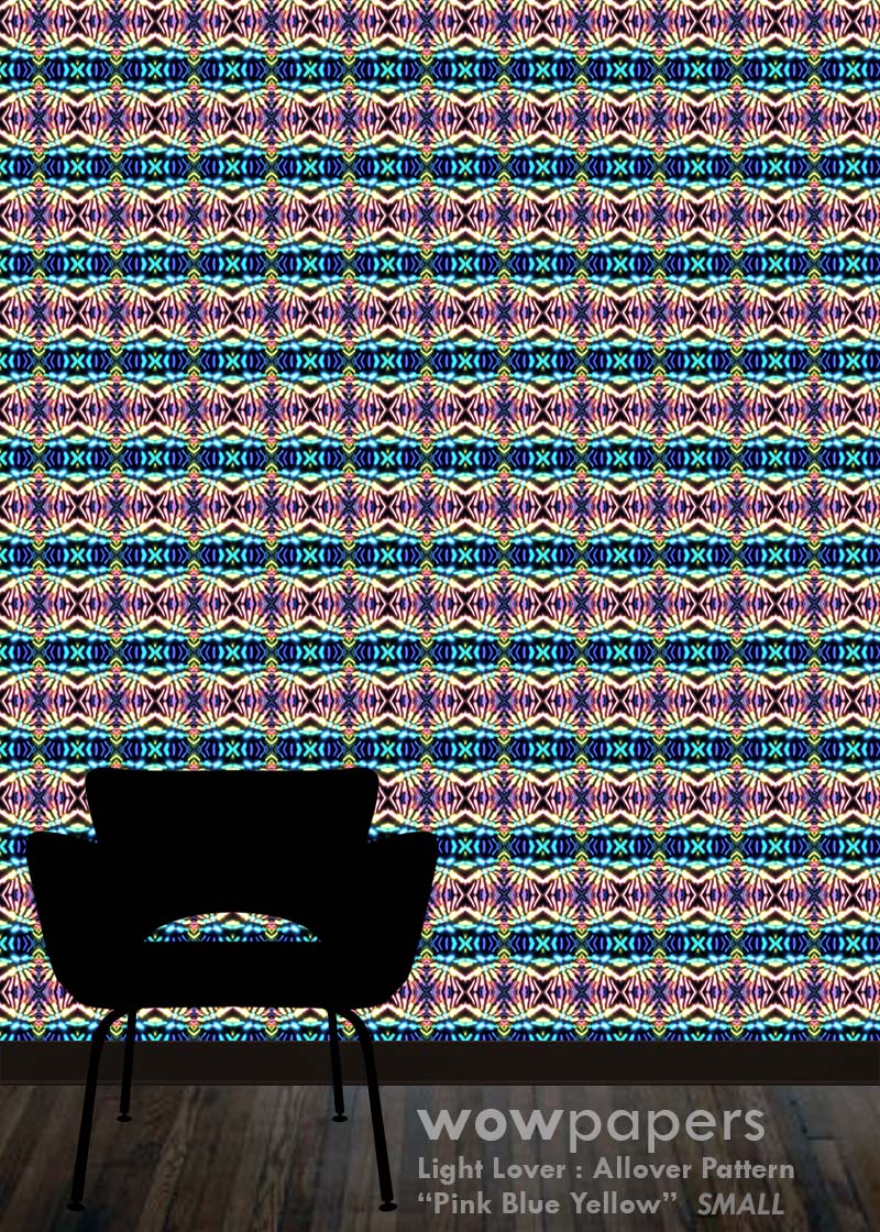 Pink Blue Yellow Modern Wallpaper