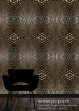 Brown Olive Modern Wallpaper