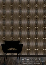 Brown Olive Modern Wallpaper