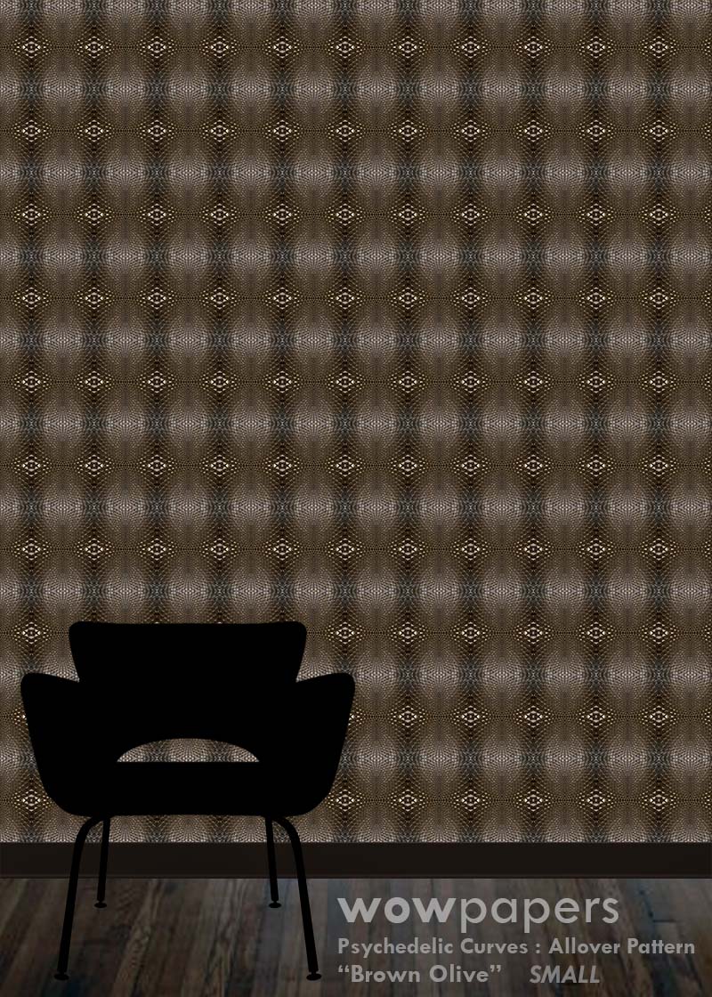 Brown Olive Modern Wallpaper