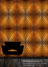 Amber Orange Modern Wallpaper