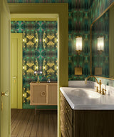 Light Lover | Green Yellow Wallcovering Murals Set