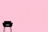 Light Scratches | Geometric Pink Wallcovering Mural