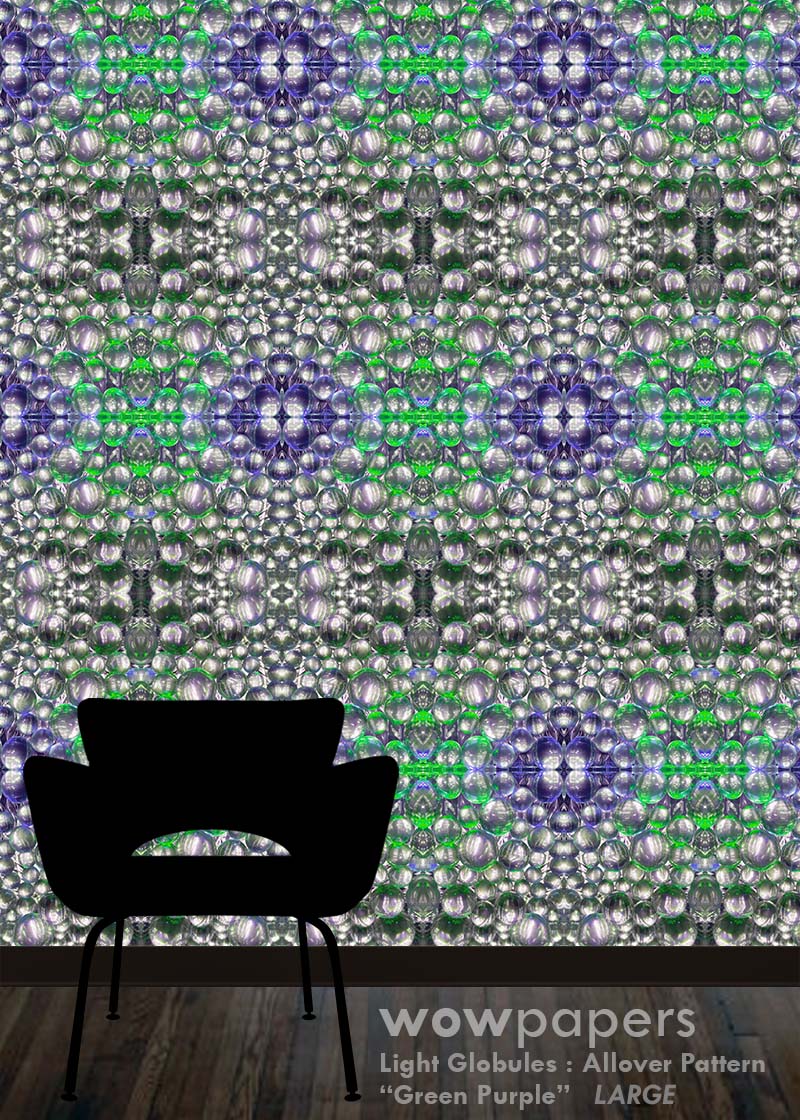 Green Purple Modern Wallpaper
