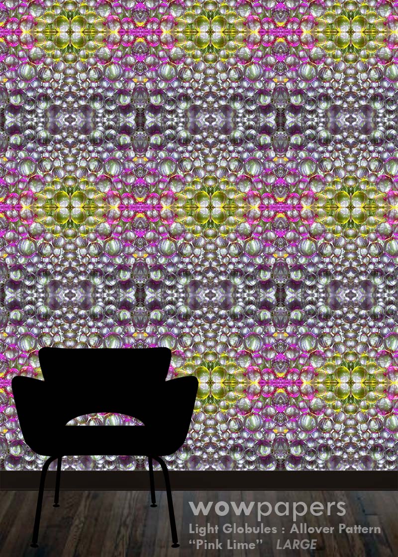 Pink Lime Modern Wallpaper