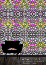 Pink Lime Modern Wallpaper
