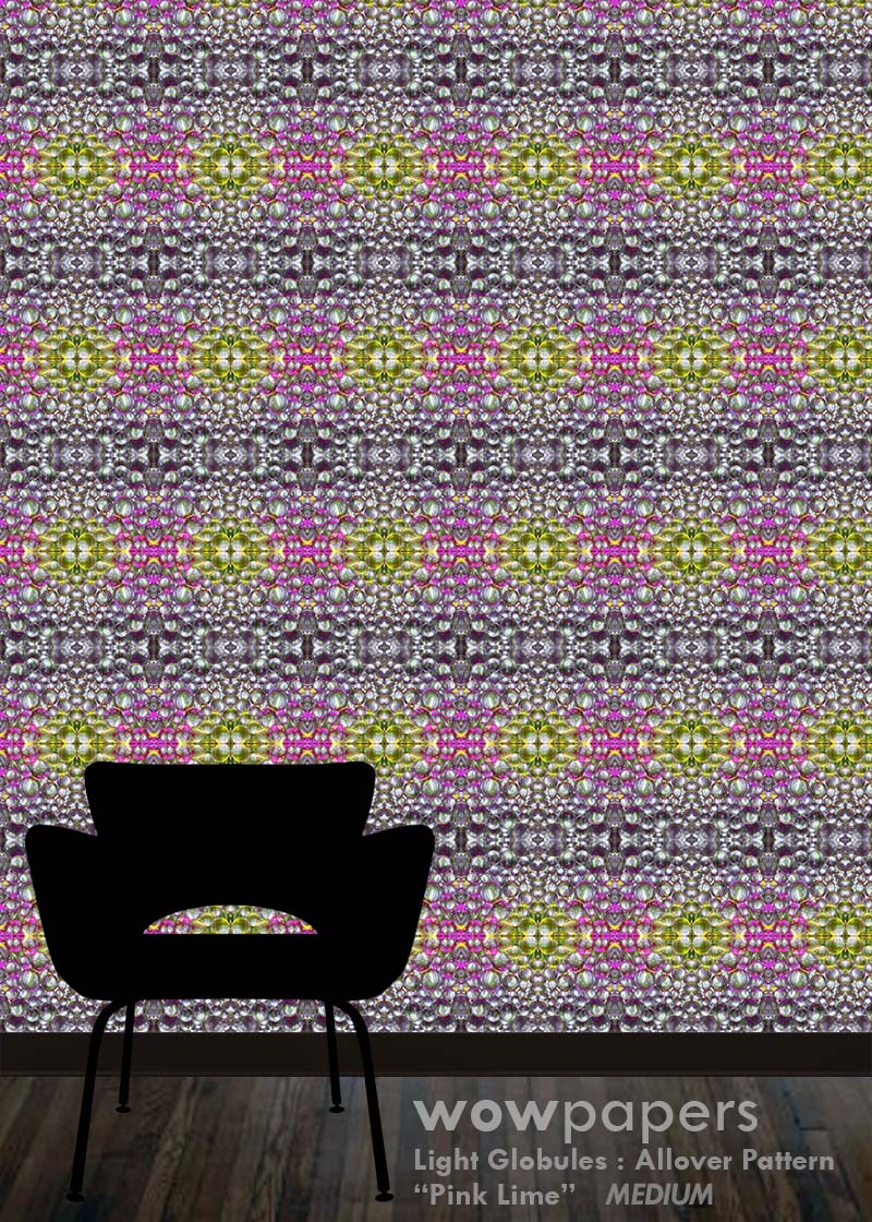 Pink Lime Modern Wallpaper