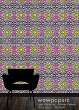 Pink Lime Modern Wallpaper