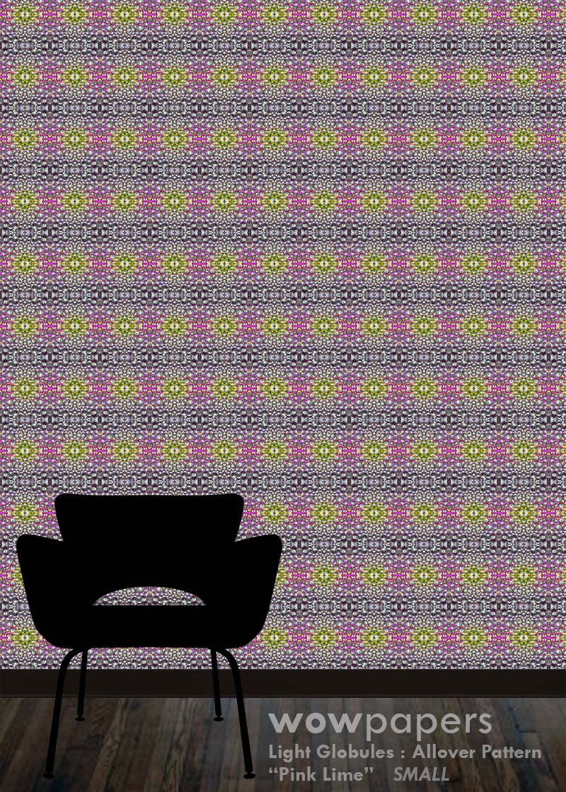 Pink Lime Modern Wallpaper