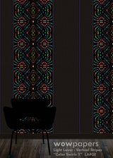 Color Swirls 1 Striped Wallpaper