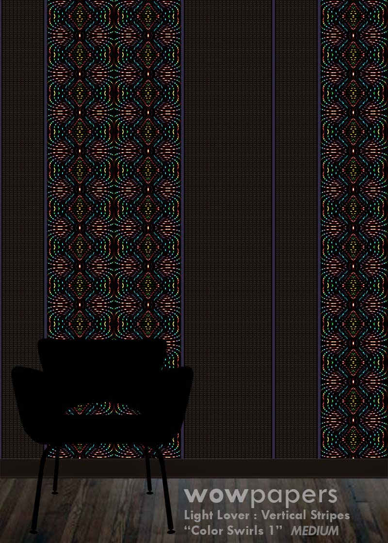 Color Swirls 1 Striped Wallpaper