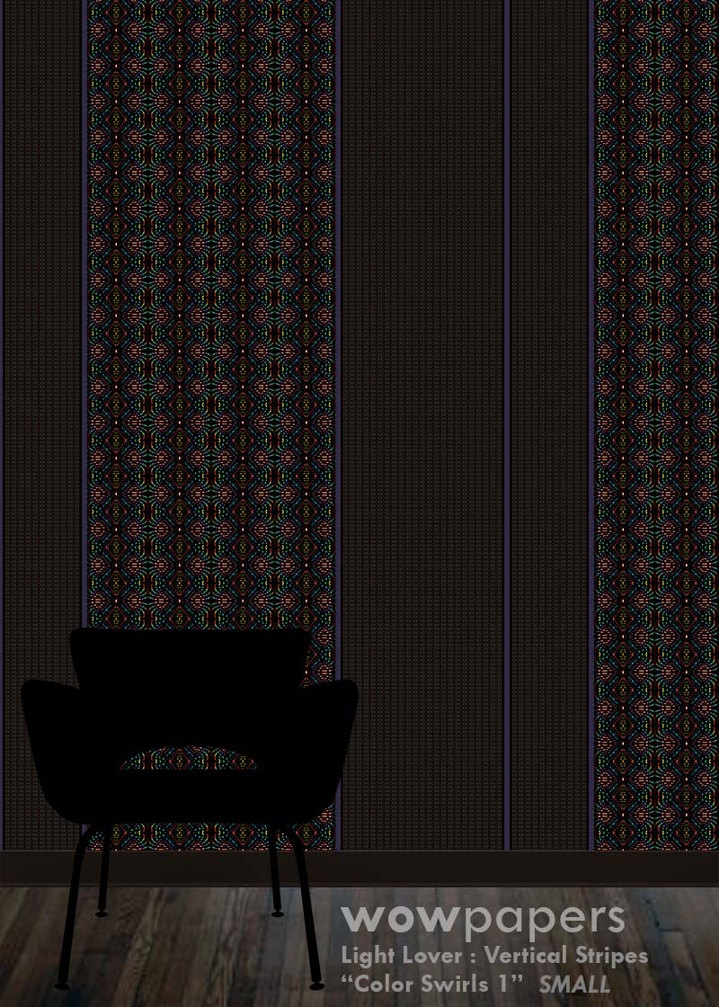 Color Swirls 1 Striped Wallpaper