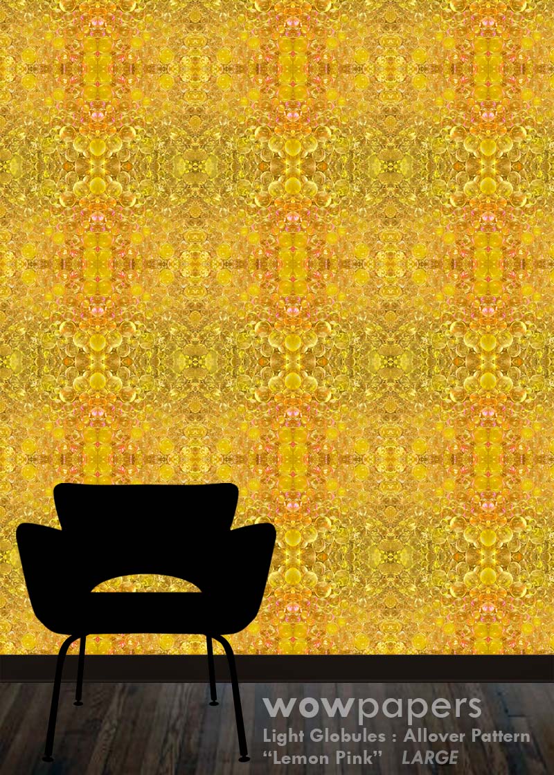 Lemon Pink Modern Wallpaper