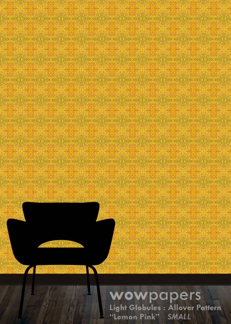Lemon Pink Modern Wallpaper