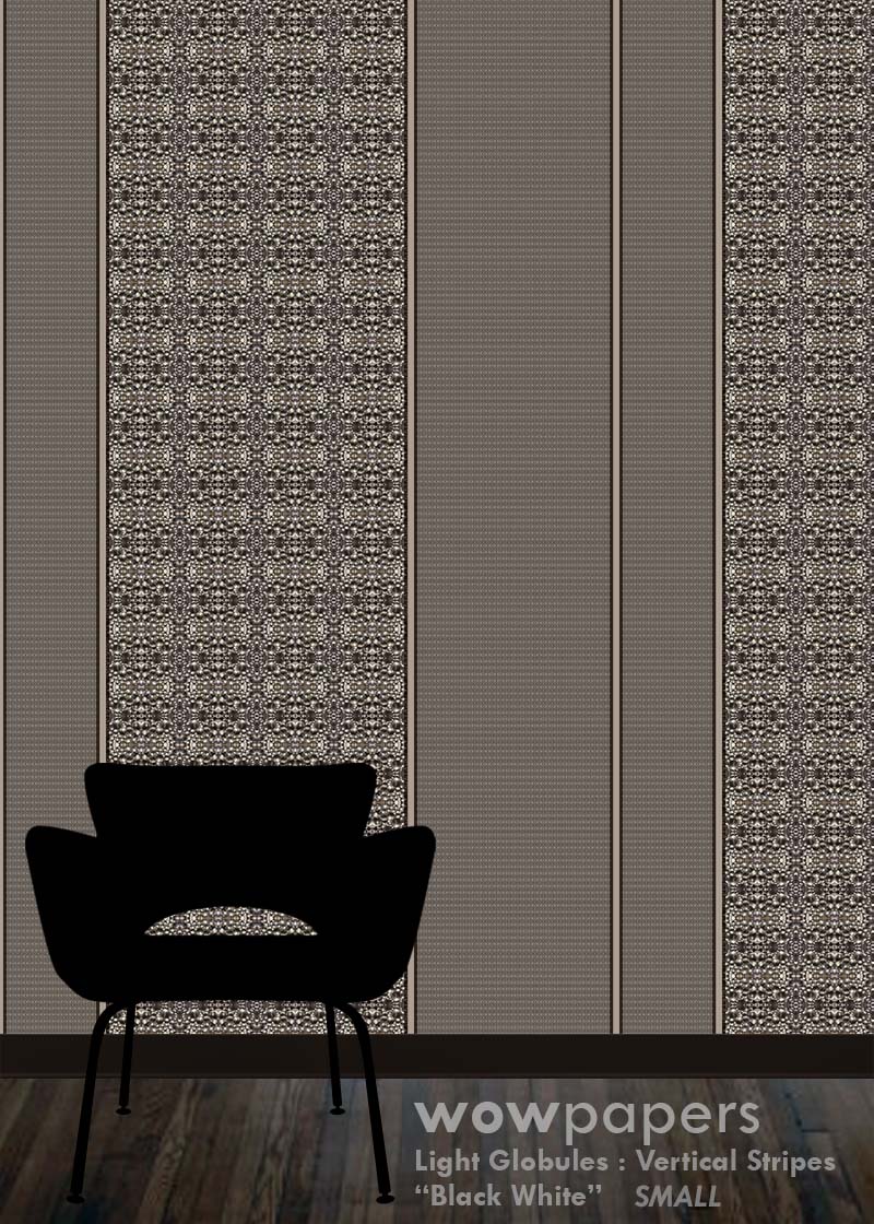 Black White Striped Wallpaper