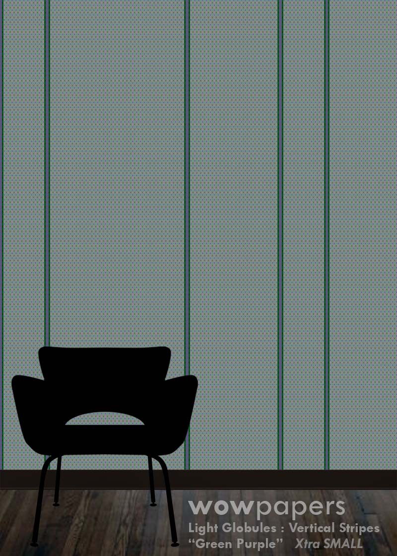 Green Purple Striped Wallpaper