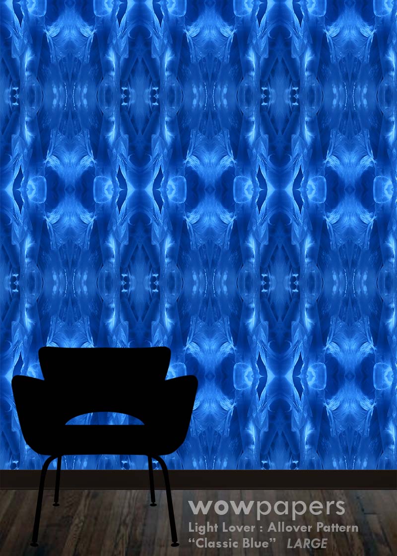 Classic Blue Modern Wallpaper