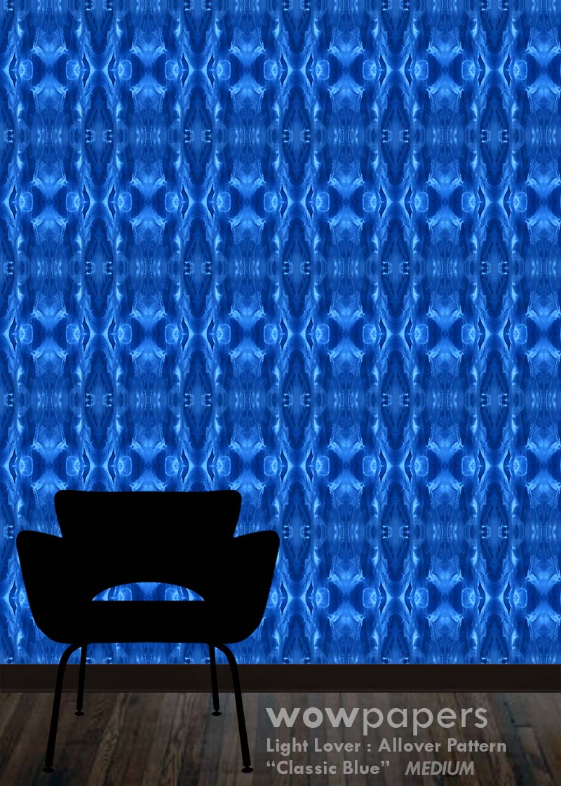 Classic Blue Modern Wallpaper
