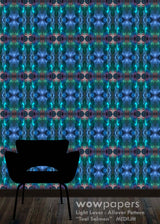 Teal Salmon Modern Wallpaper