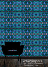 Teal Salmon Modern Wallpaper