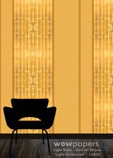 Light Goldenrod Striped Wallpaper