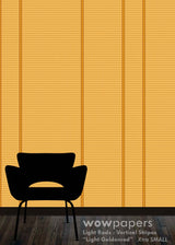 Light Goldenrod Striped Wallpaper