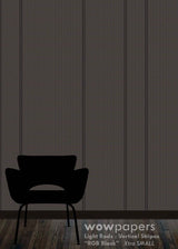 RGB Black Striped Wallpaper