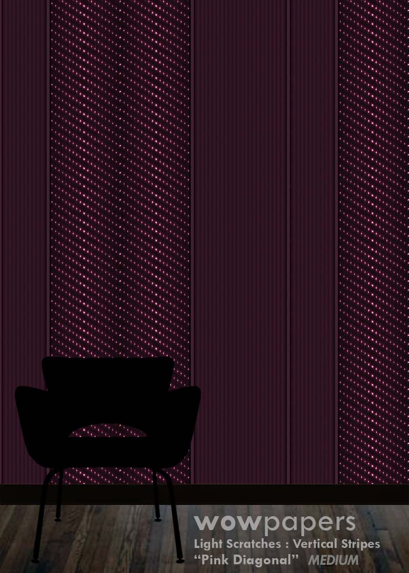 Pink Diagonal Striped Wallpaper