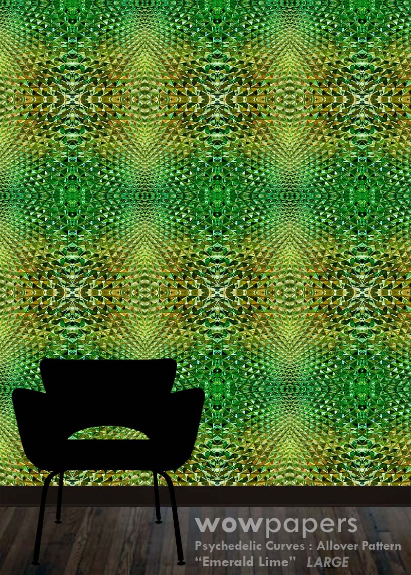 Emerald Lime Modern Wallpaper