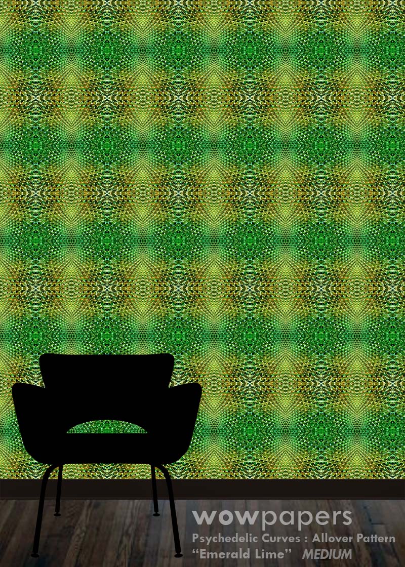 Emerald Lime Modern Wallpaper