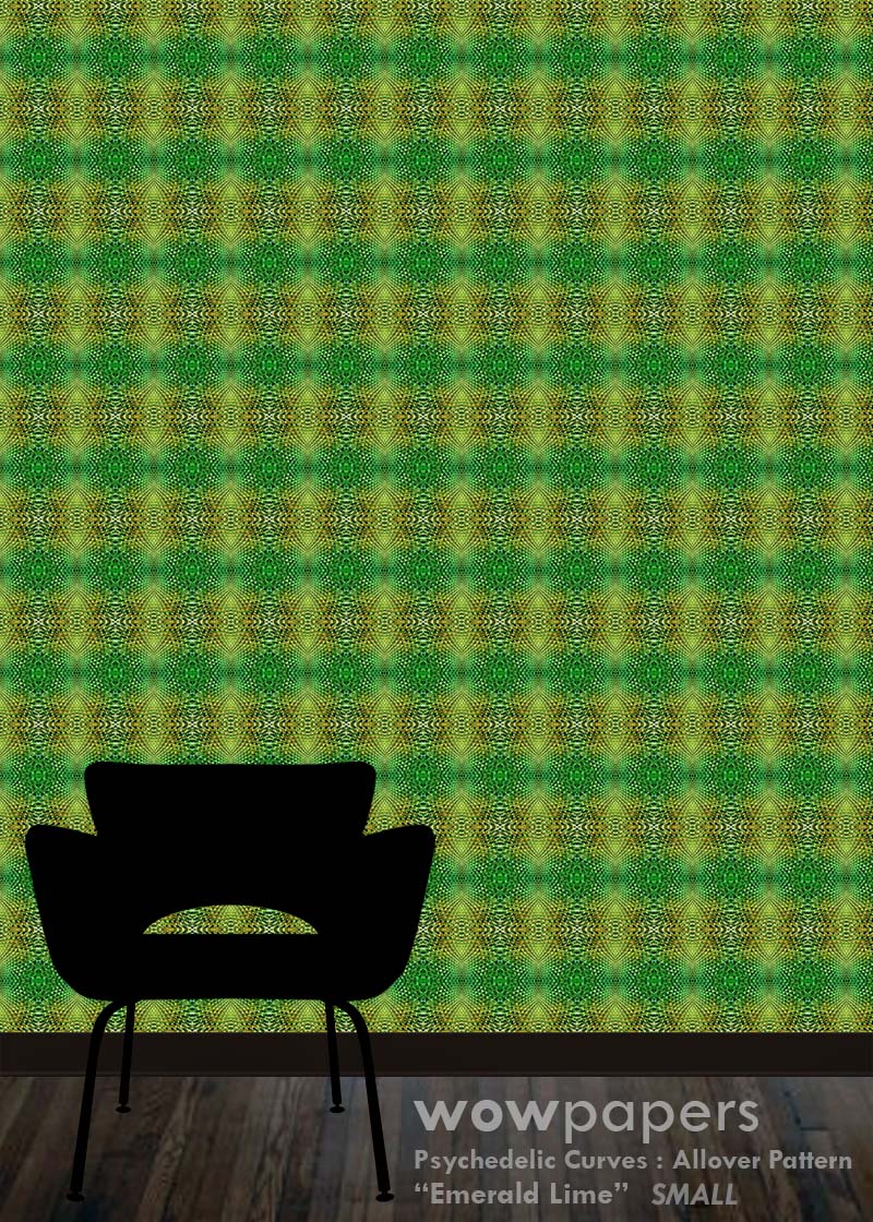 Emerald Lime Modern Wallpaper