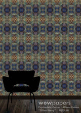 Olive Navy Modern Wallpaper