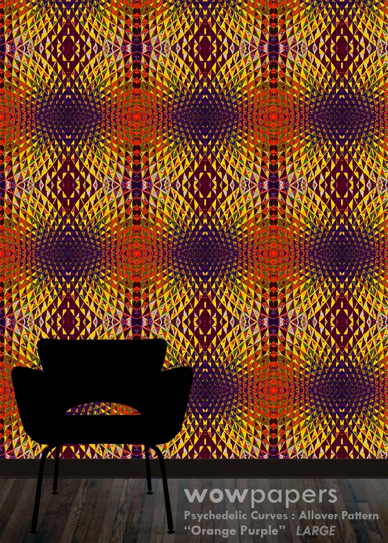 Orange Purple Modern Wallpaper