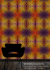 Orange Purple Modern Wallpaper