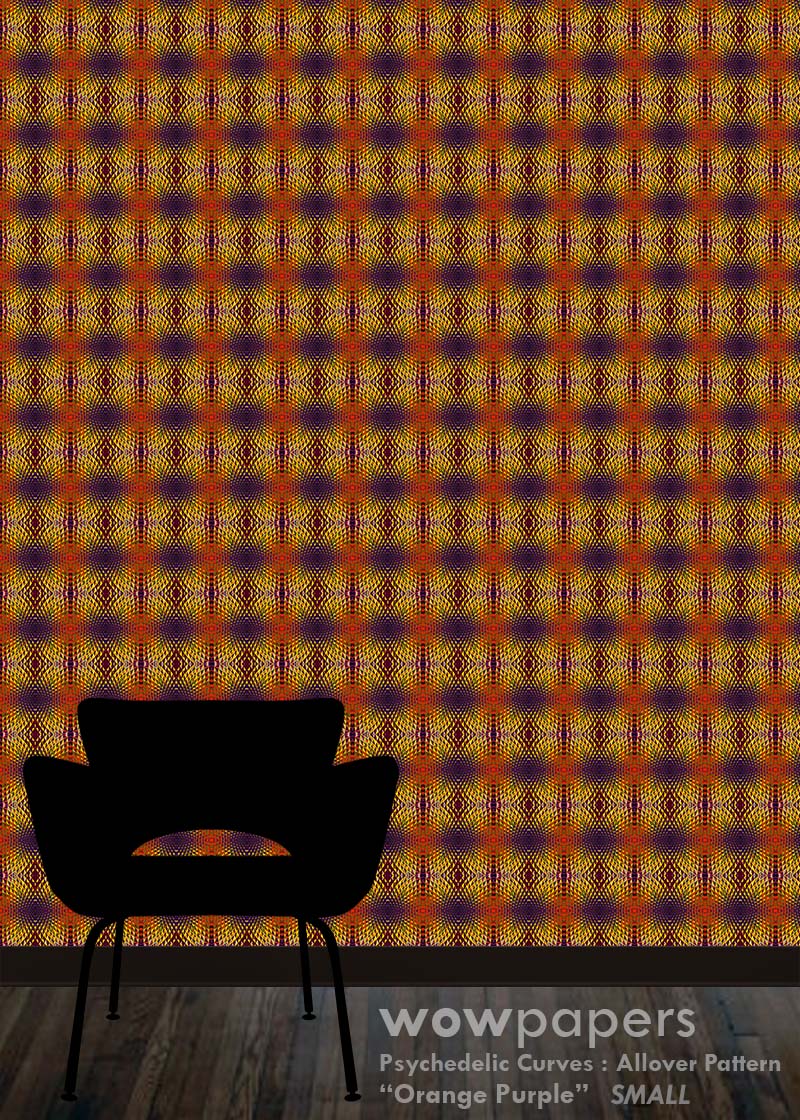 Orange Purple Modern Wallpaper