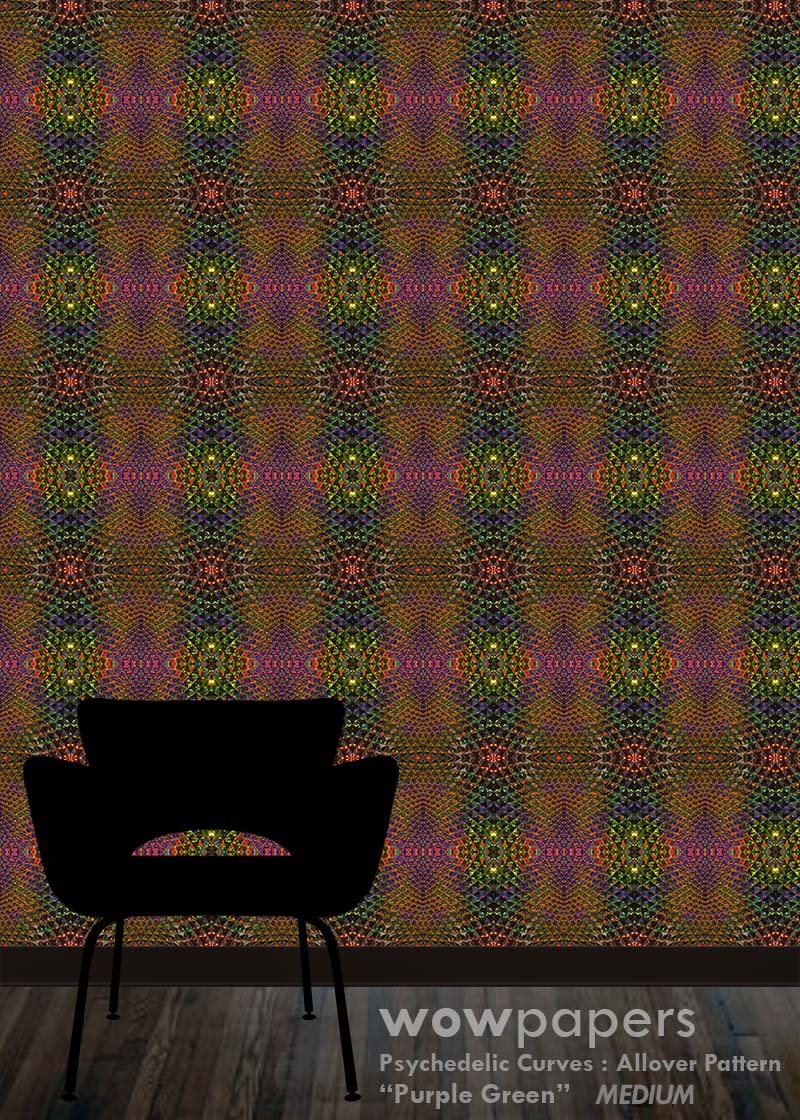 Purple Green Modern Wallpaper